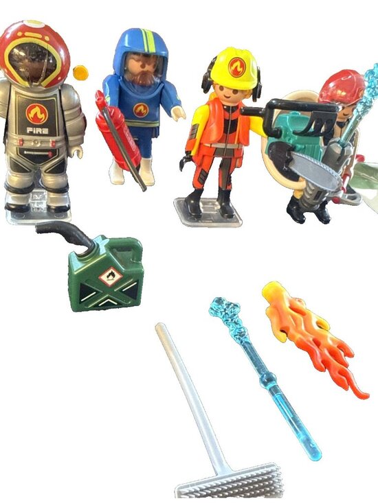 Playmobil Other - 28+ Lot Playmobil Firefighters and Accessories Geobra